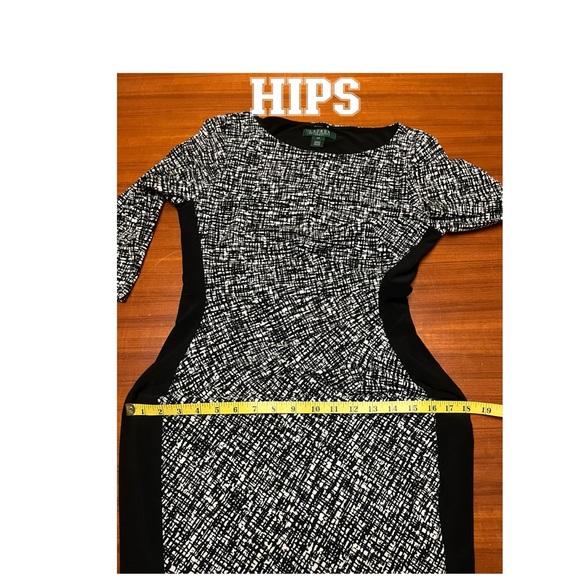 RALPH LAUREN DRESS BLACK AND WHITE SIZE 4P - Picture 9 of 16